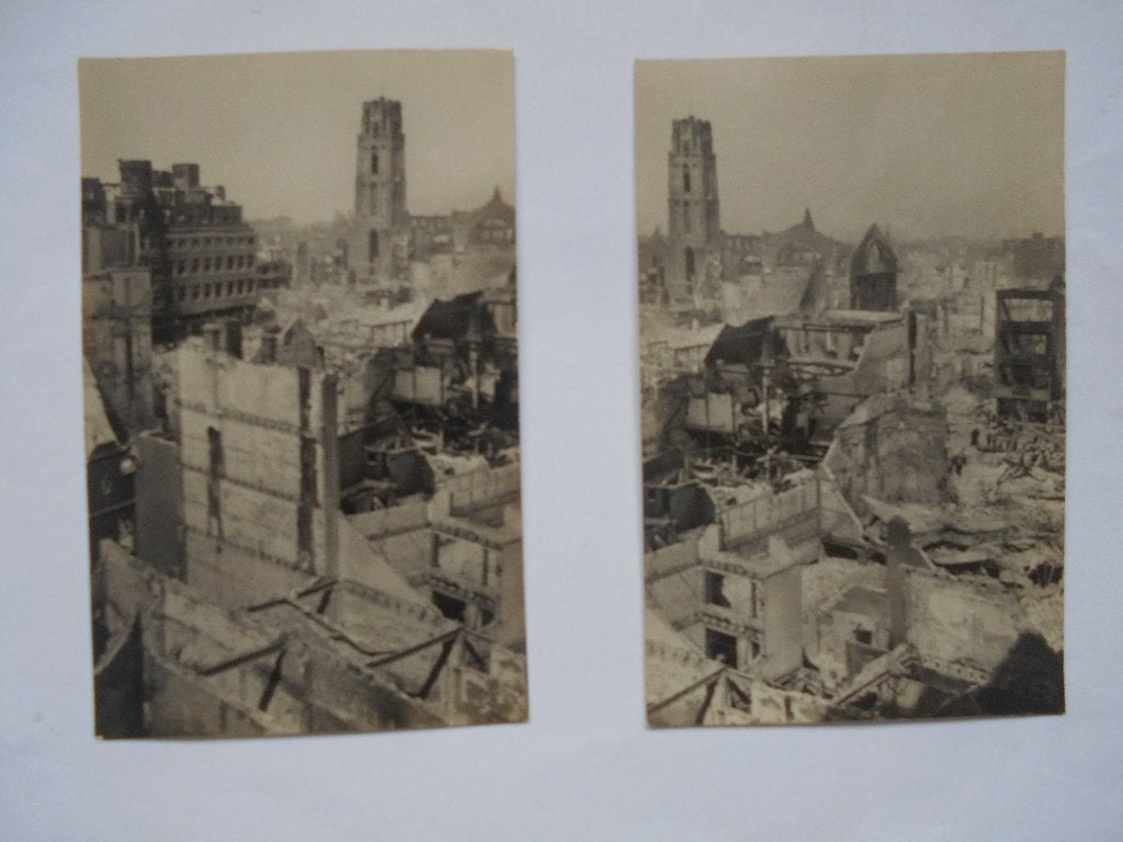Rotterdam Mei 1940 foto S G Brusse  Verwoesting binnenstad 2, Ophalen of Verzenden, 1940 tot 1960, Ongelopen, Zuid-Holland