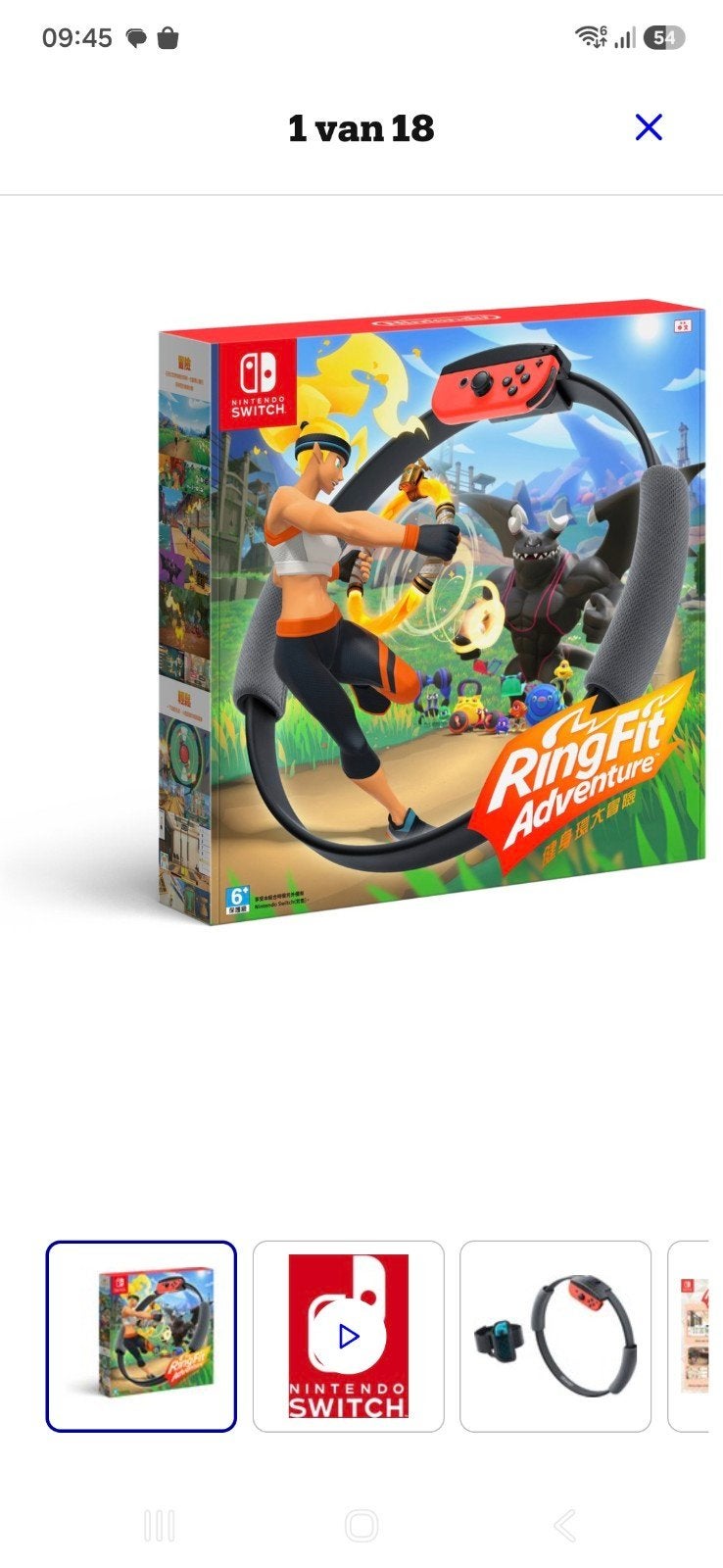Nintendo Switch Ring Fit Adventure - Nieuw in doos, Ophalen of Verzenden, Zo goed als nieuw, Met 1 controller, Switch Original