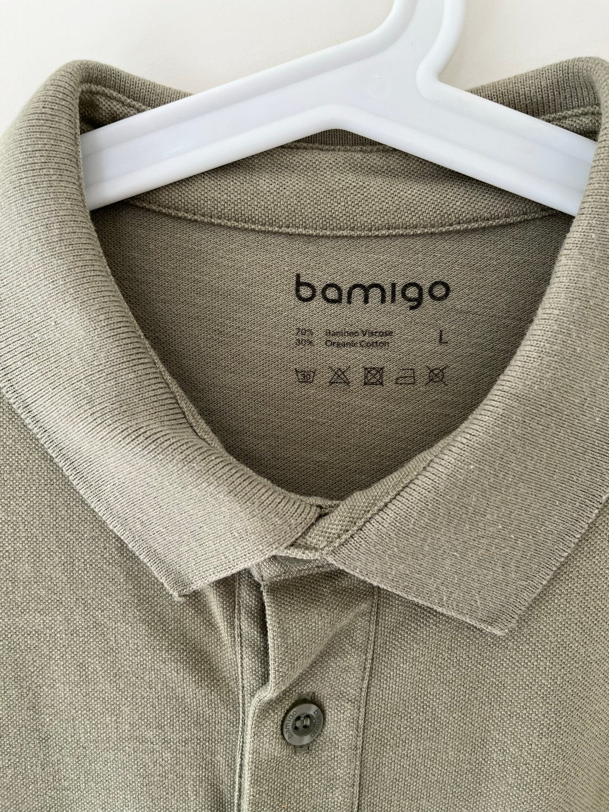 Bamigo Polo Shirt - Olijfgroen - Maat L, Kleding | Heren, Ophalen of Verzenden, Zo goed als nieuw, Maat 52/54 (L), Groen