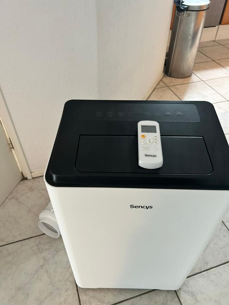 Sencys Mobiele Airco met Afstandsbediening - Zo goed als nie, Witgoed en Apparatuur, Airco's, Ophalen, Minder dan 60 m³, 3 snelheden of meer