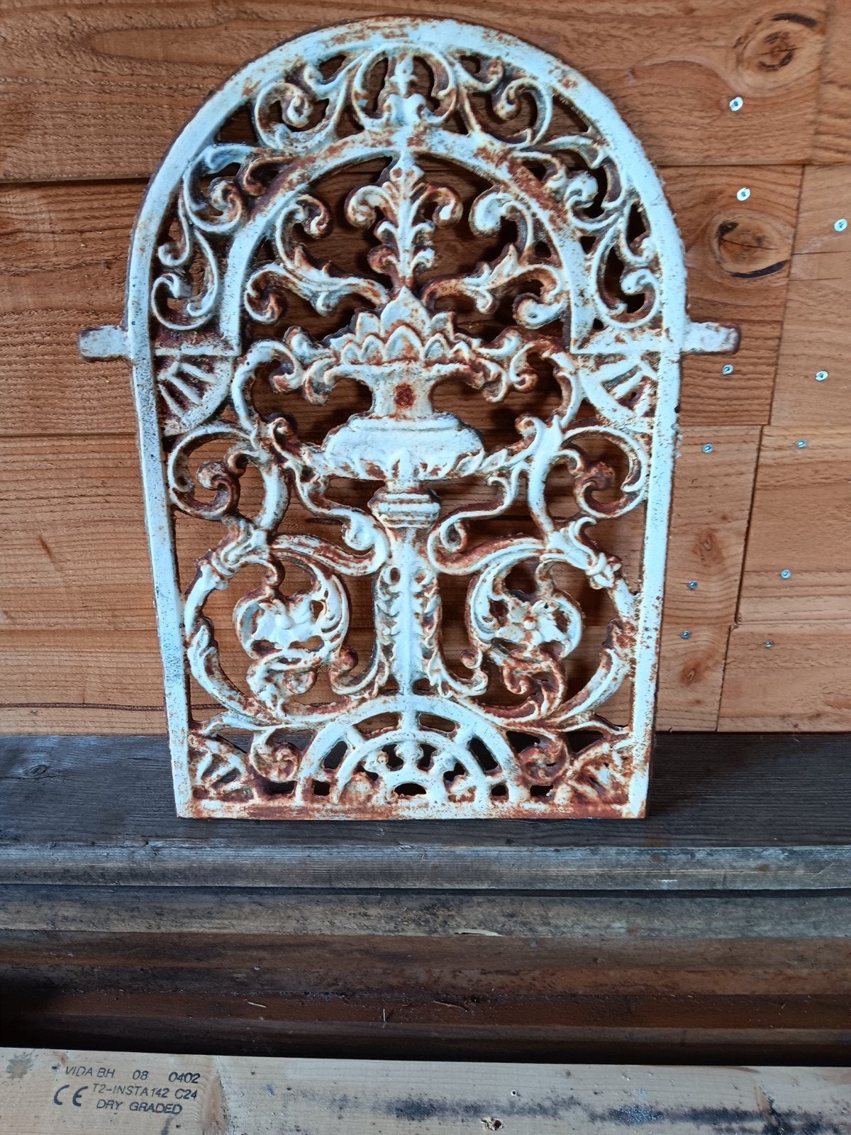Decoratief gietijzeren ornament, antiek look, Ophalen