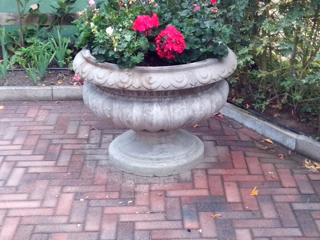 Grote nieuwe karakteristieke betonnen Romeinse bloempotten, Ophalen, 40 cm of meer, Rond, Nieuw