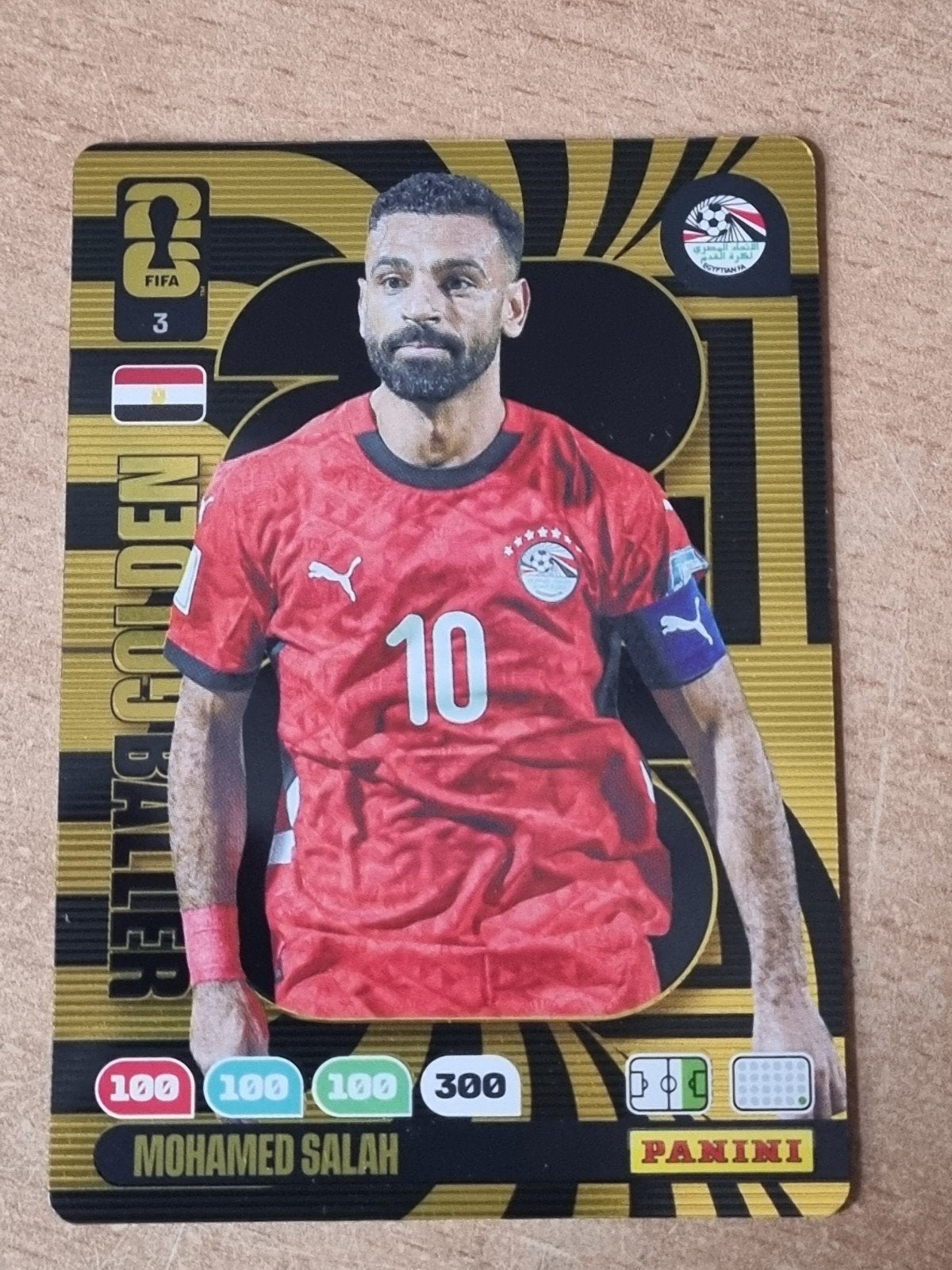 Panini Adrenalyn xl Fifa World Cup 2026 Golden Baller Salah, Verzenden, Zo goed als nieuw, Plaatje