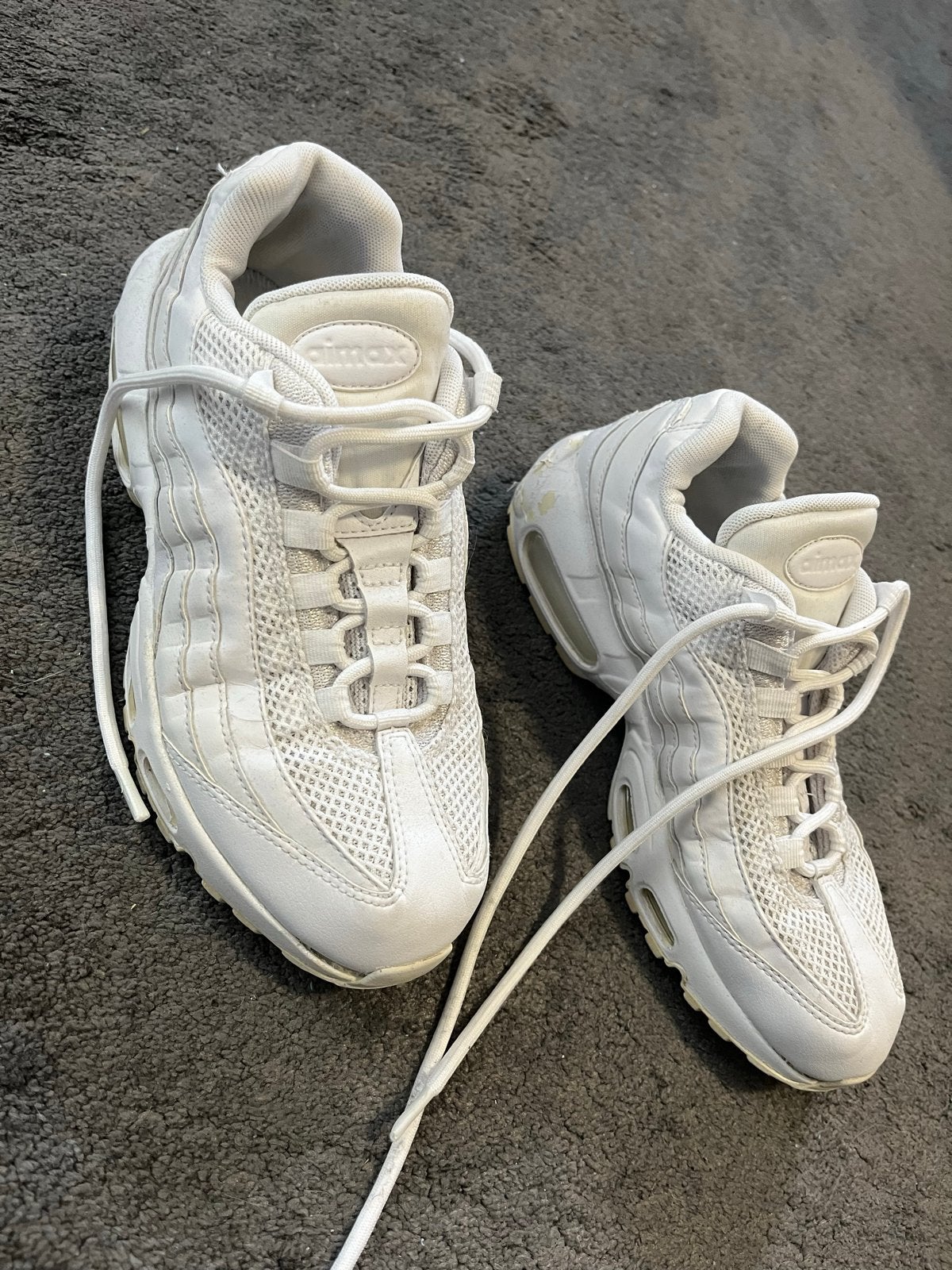 Nike Air Max 95 - Witte sneakers, Ophalen of Verzenden, Gedragen, Wit, Sneakers of Gympen