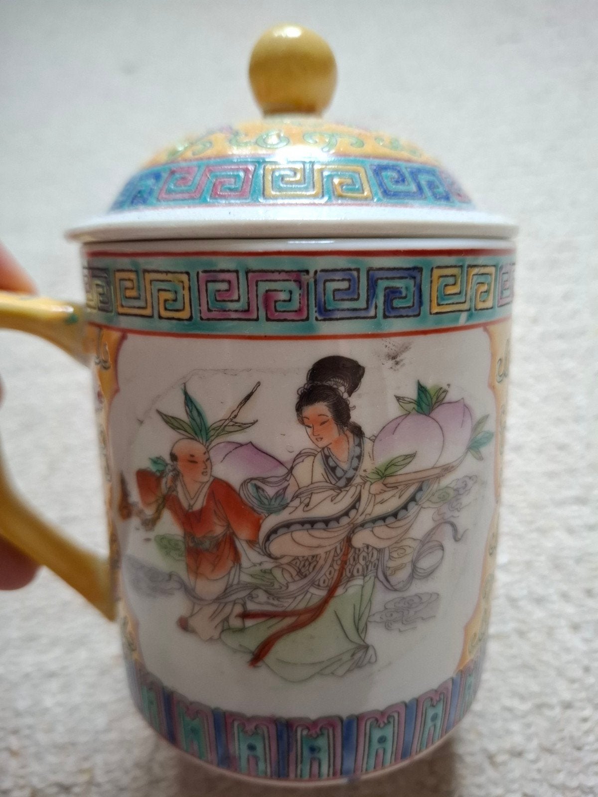 Chinese traditionele mok. Origineel uit China., Ophalen of Verzenden
