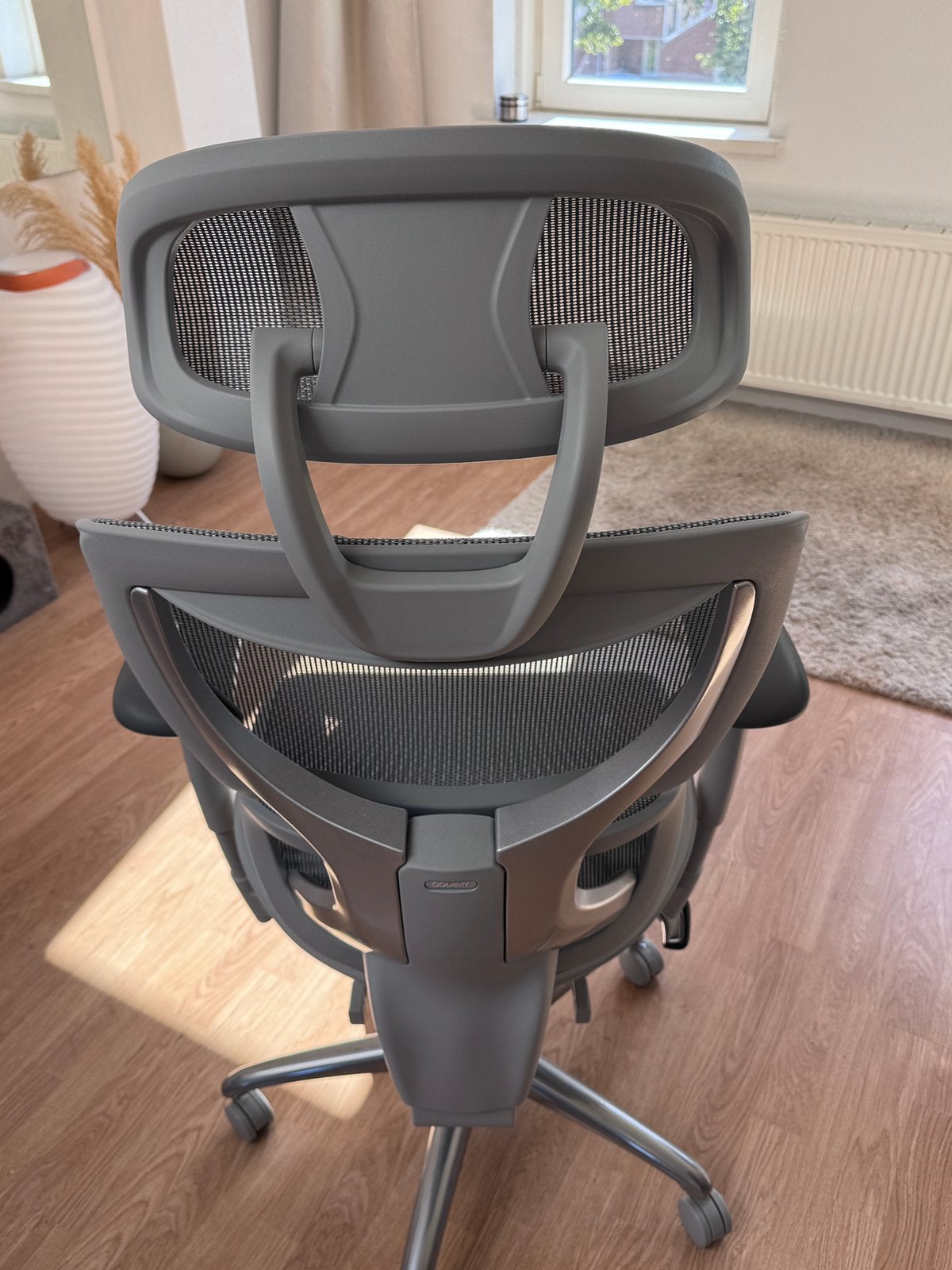 Colamy ergonomische mesh burostoel met voetsteun