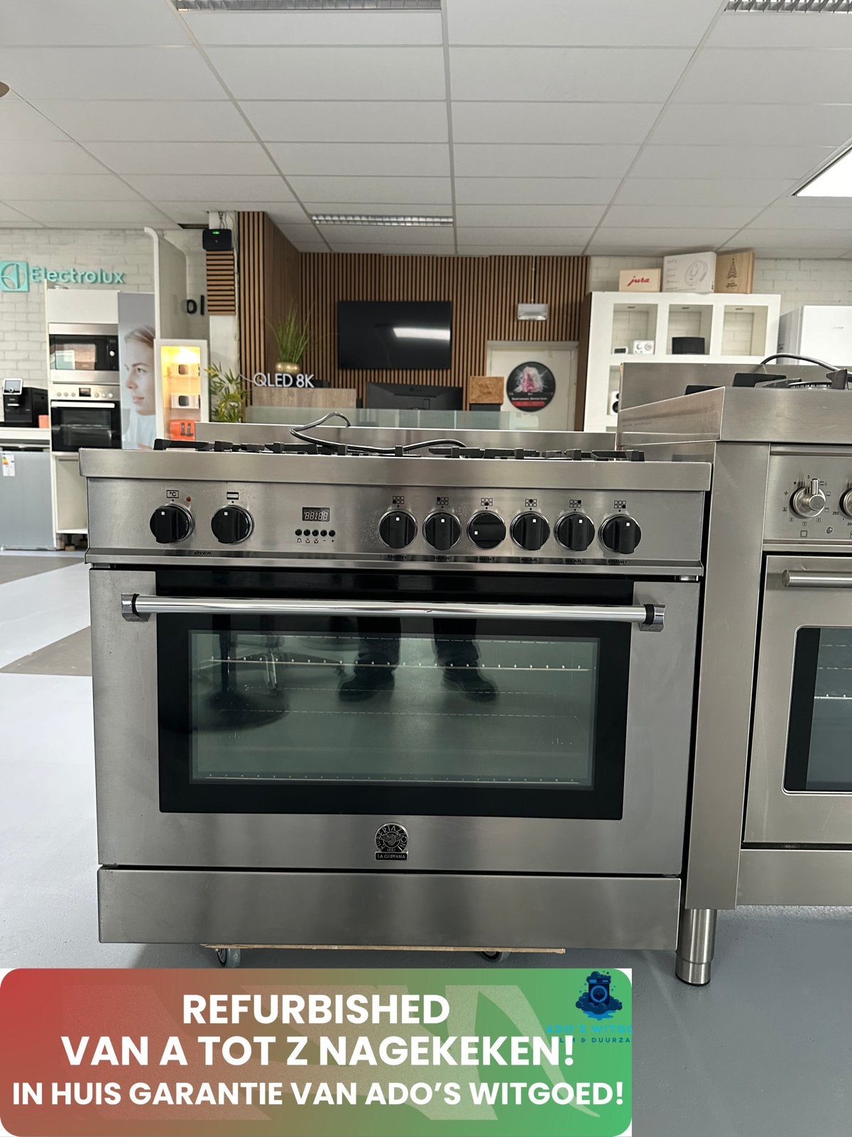 BERTAZZONI 90CM RVS GASFORNUIS 6 PITS, BERTAZZONI, Kamerlingh Onnestraat 8, Wijchen, Refurbished, Ophalen of Verzenden