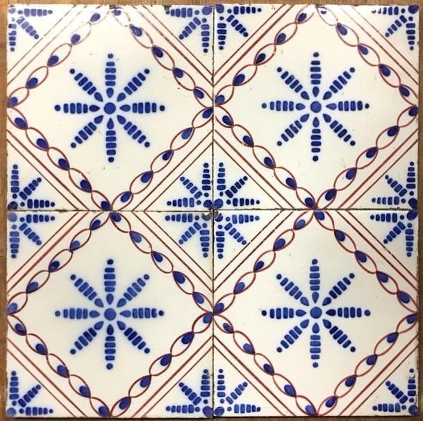 Tegel Antiek Partij Kettingster Variant ca 1900 Friesland, Ophalen of Verzenden