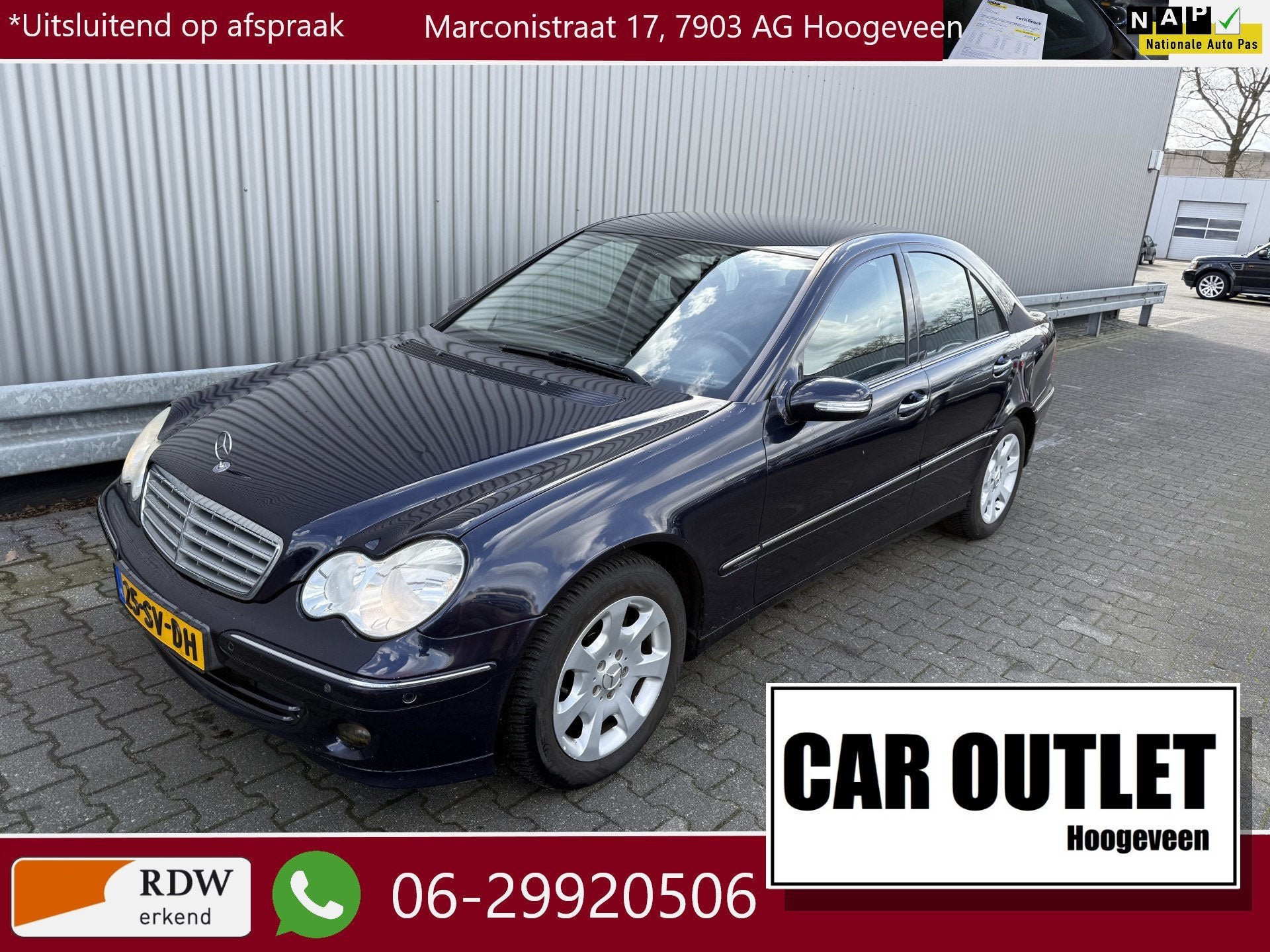 Mercedes-Benz C-Klasse 180 K. Elegance AUTOMAAT, Clima, CC,, Auto's, Mercedes-Benz, Bedrijf, Te koop, C-Klasse, ABS, Airbags, Airconditioning