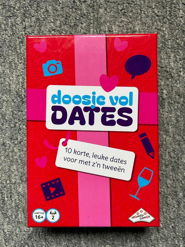 Doosje vol Dates: 10 korte, leuke dates voor twee, Hobby en Vrije tijd, Gezelschapsspellen | Overige, Nieuw, Een of twee spelers