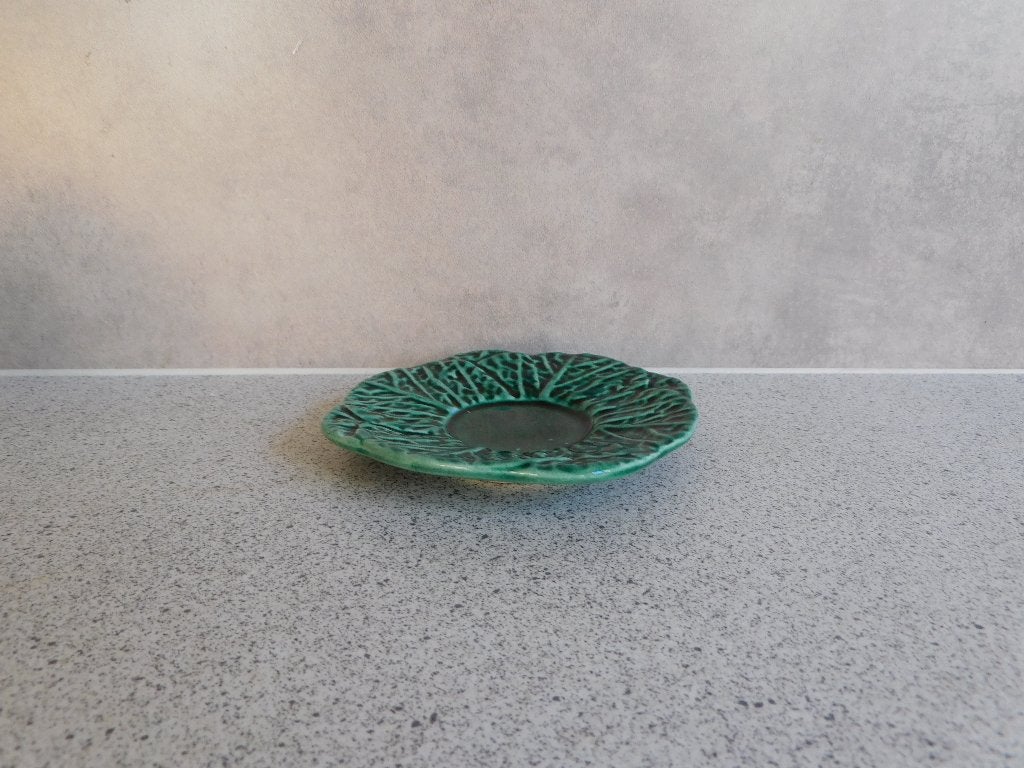Majolica Koolblad Schotel - 12 cm, Antiek en Kunst, Ophalen of Verzenden