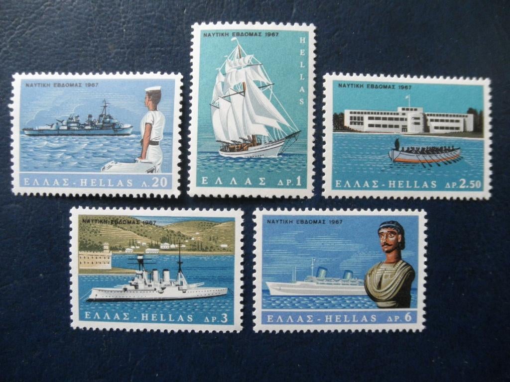 Postzegels Griekenland 1967 schepen cw. € 1,50 postfris., Ophalen of Verzenden, Griekenland, Postfris