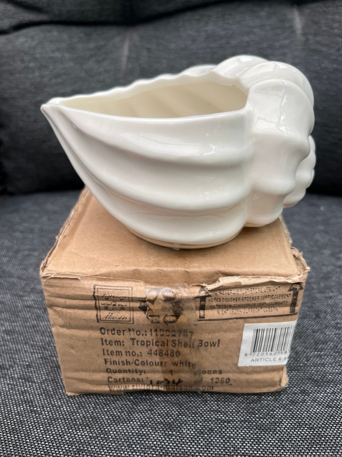 Riviera Maison Tropical Shell Bowl Waxinelichthouder, Huis en Inrichting, Ophalen, Nieuw, Landelijk, Wit