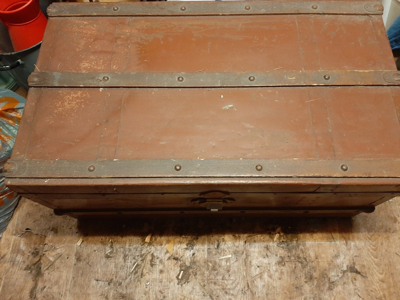 Hutkoffer vintage, Ophalen of Verzenden, Minder dan 50 cm