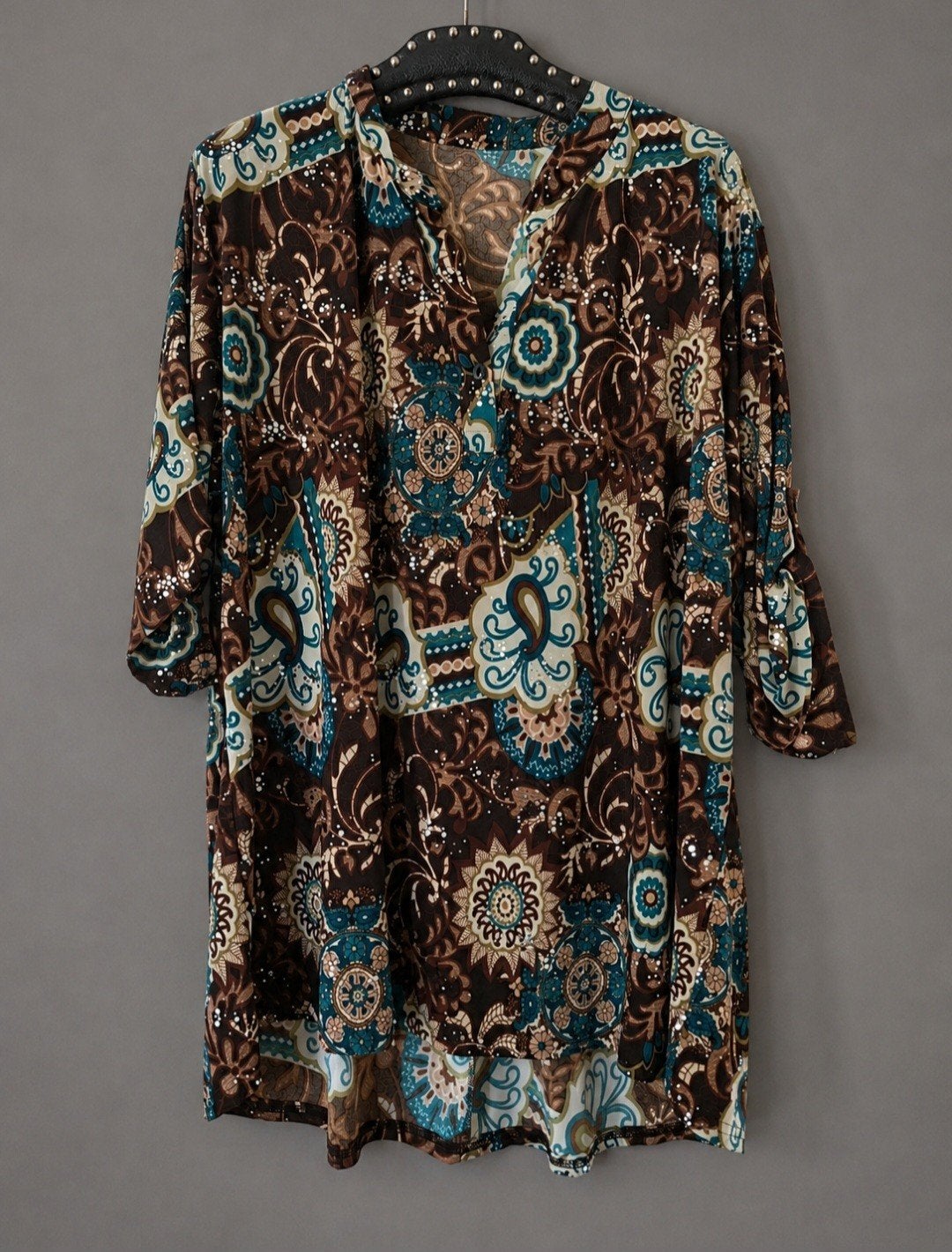 Magna tuniek  56-58, Bruin, Blouse of Tuniek, Ophalen of Verzenden, Magna