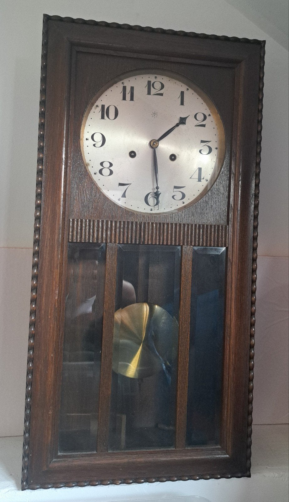 Antieke Junghans wandklok met slinger, Ophalen