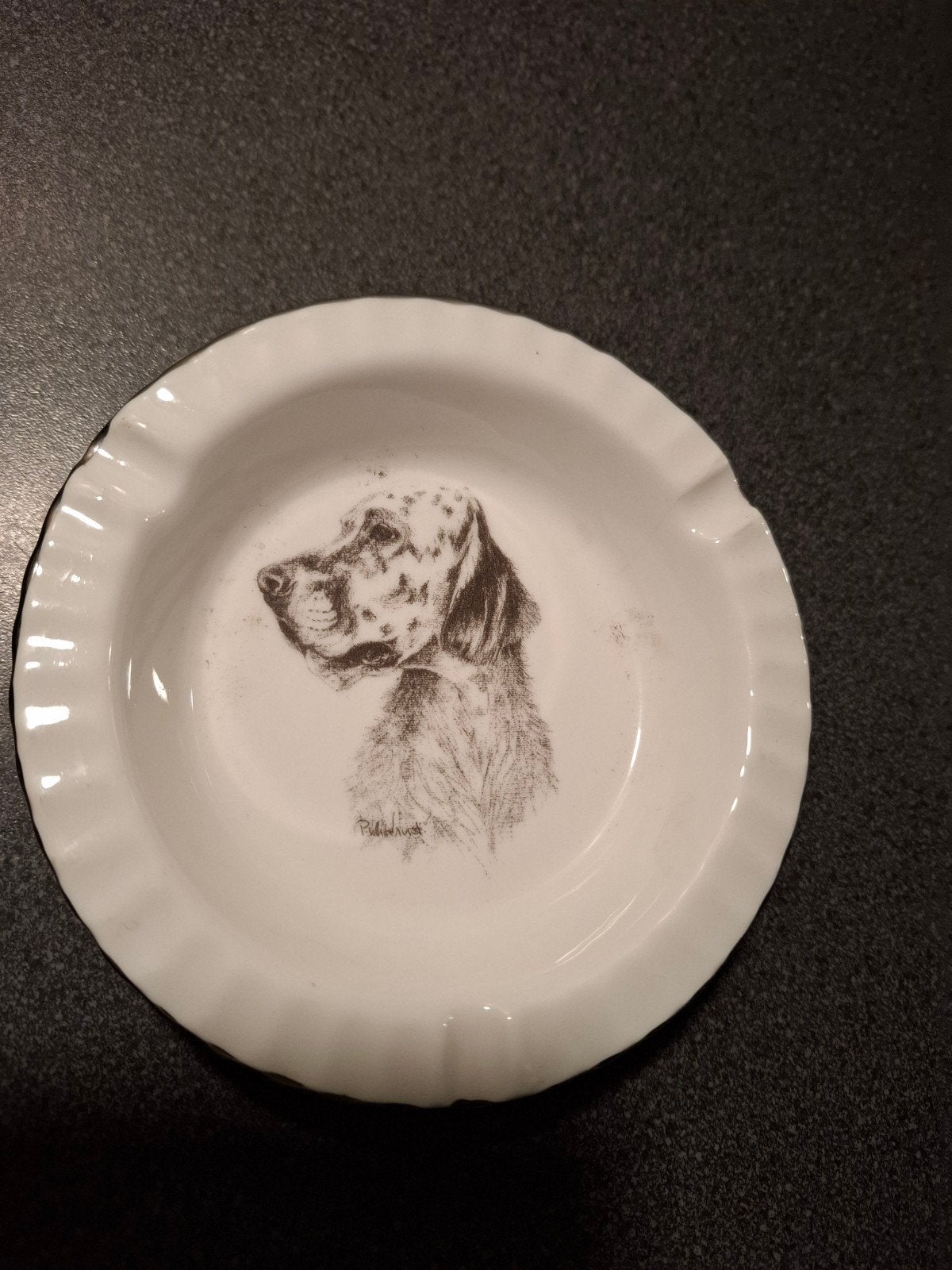 asbak van engelse setter, Verzamelen, Ophalen, Zo goed als nieuw, Hond of Kat, Overige typen