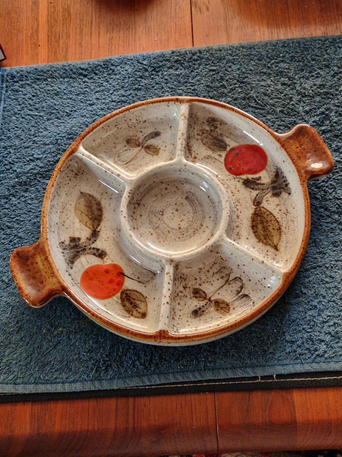Vintage/Retro Snackbord(Schramberg) Uit de serie Mandarijn., Ophalen of Verzenden