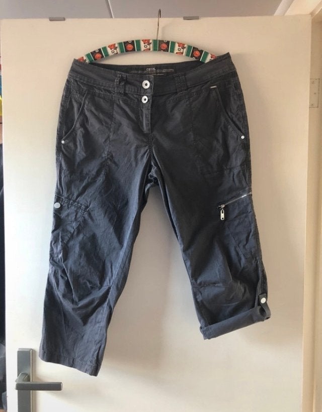 Cecil capri broek -grijs, Maat 38/40 (M), Ophalen of Verzenden, Driekwart, Grijs