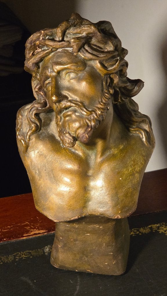 Antieke Buste Gips Jezus Christus- J. Clesinger 1913, Ophalen of Verzenden