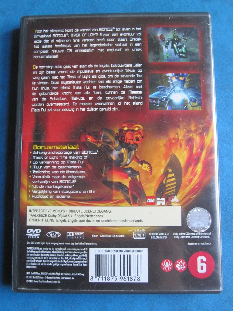 Bionicle - Mask of Light (2003), Animatie, Amerikaans, Nederlands, Ophalen of Verzenden