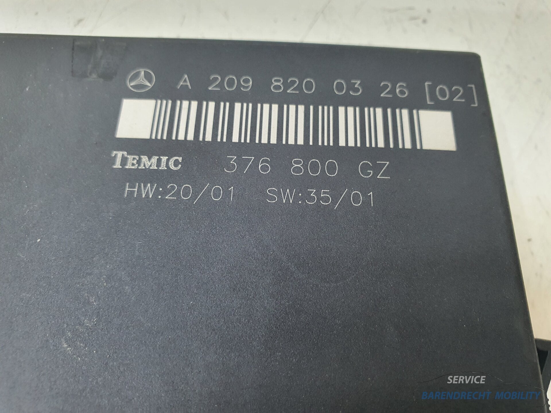 Mercedes W209 C209 CLK TEMIC control unit module A2098200326, Gebruikt, Mercedes-Benz AG, Mercedes-Benz, Ophalen of Verzenden
