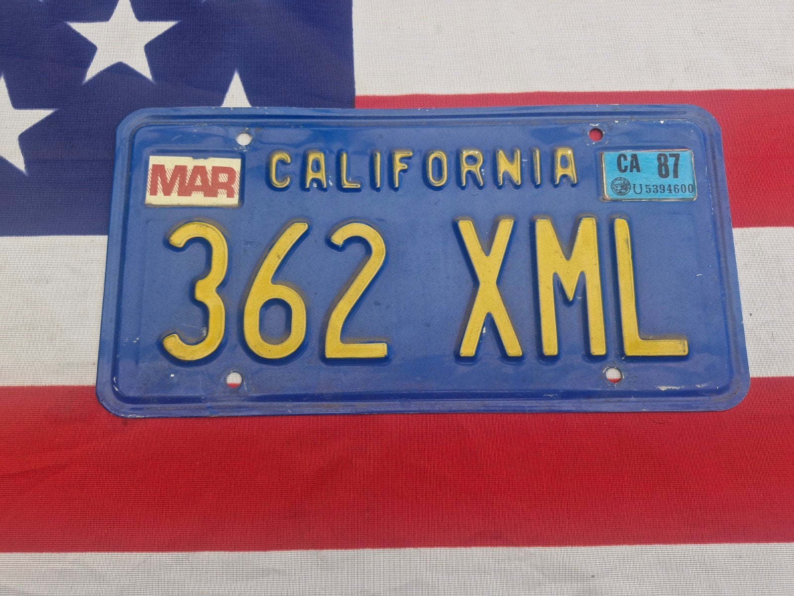 Kentekenplaat California USA nummerbord Nummerplaat License, Verzenden, Gebruikt, Auto's
