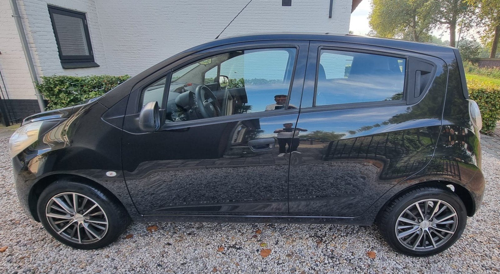 Chevrolet Spark 1.0 Bifuel 2013. nieuwe APK Zwart, 15 km/l, 37 €/maand, 4 cilinders, Zwart