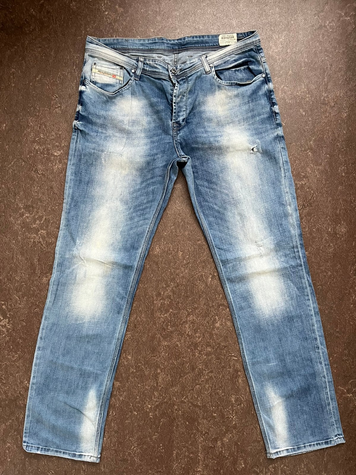 Diesel BELTHER broek jeans W38 L34 Z.G.A.N, Ophalen of Verzenden, Zo goed als nieuw, Overige kleuren, W36 - W38 (confectie 52/54)