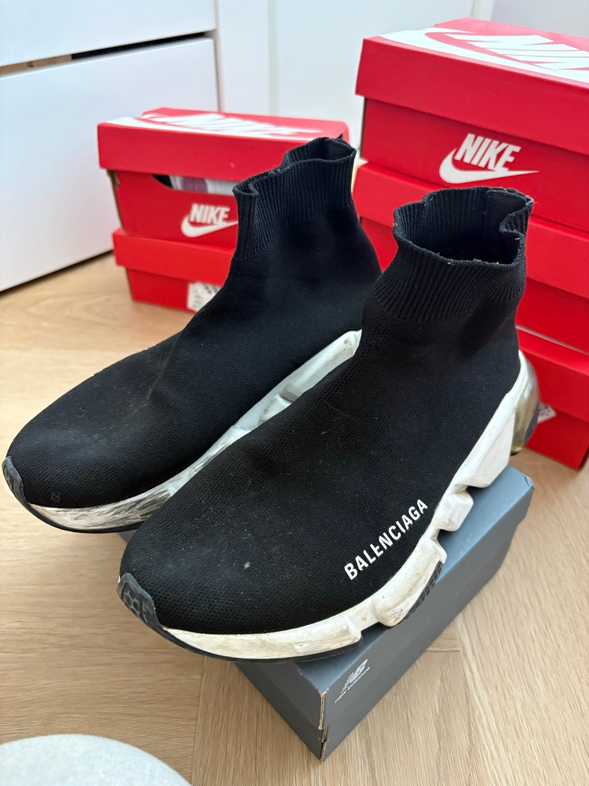 Balenciaga Speed Trainers Zwart - Maat 38, Kleding | Dames, Zwart, Ophalen of Verzenden, Sneakers of Gympen, Gedragen