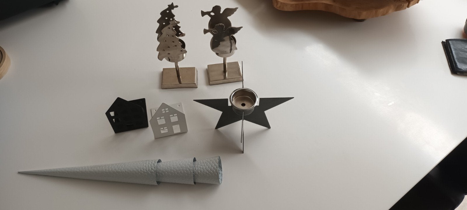 kerst deco zilverwit, Ophalen of Verzenden, Gebruikt