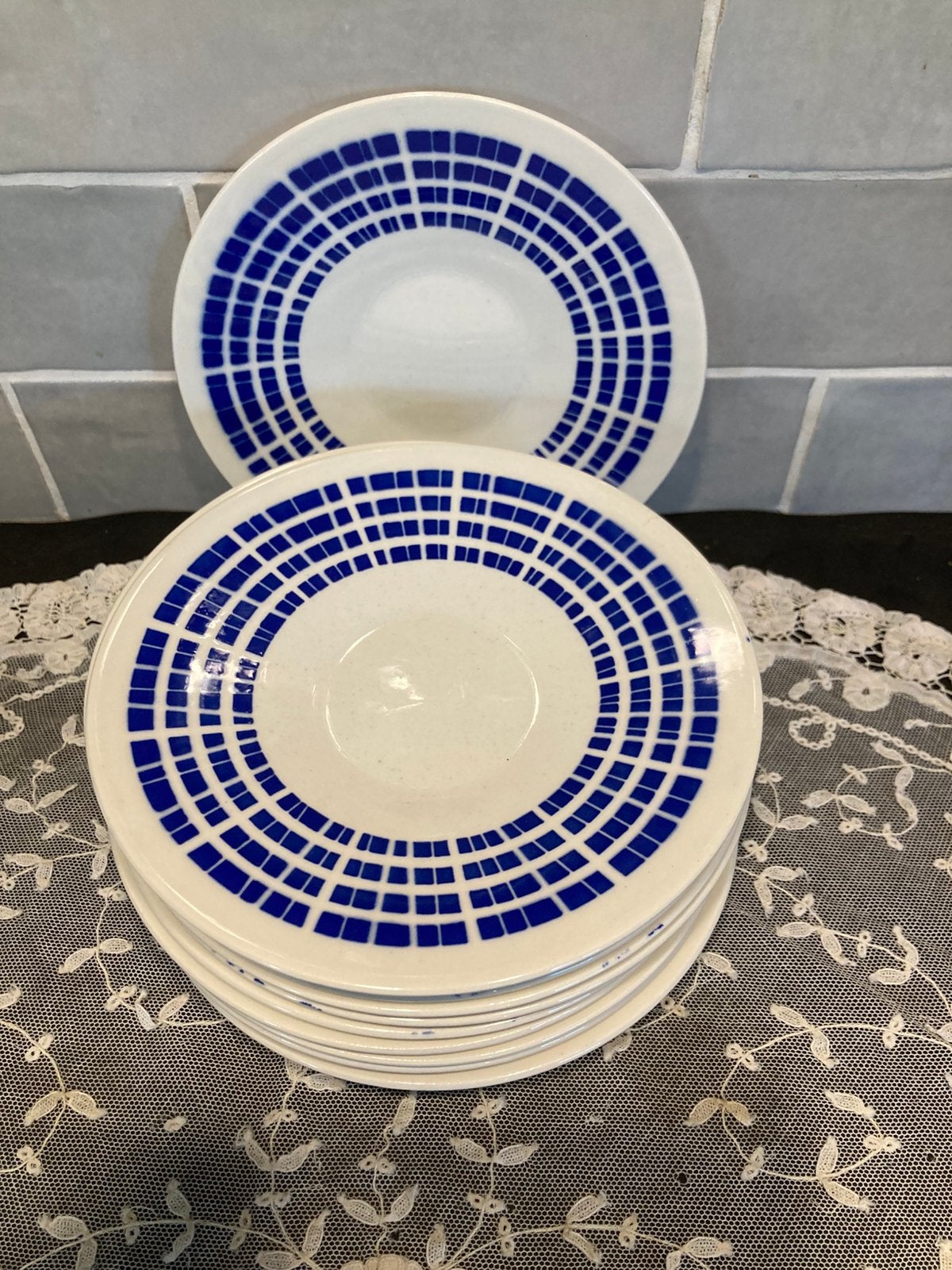 Schoteltje Boch Vedette, blauw (280526), Gebruikt, Ophalen of Verzenden, Bord(en), Overige stijlen