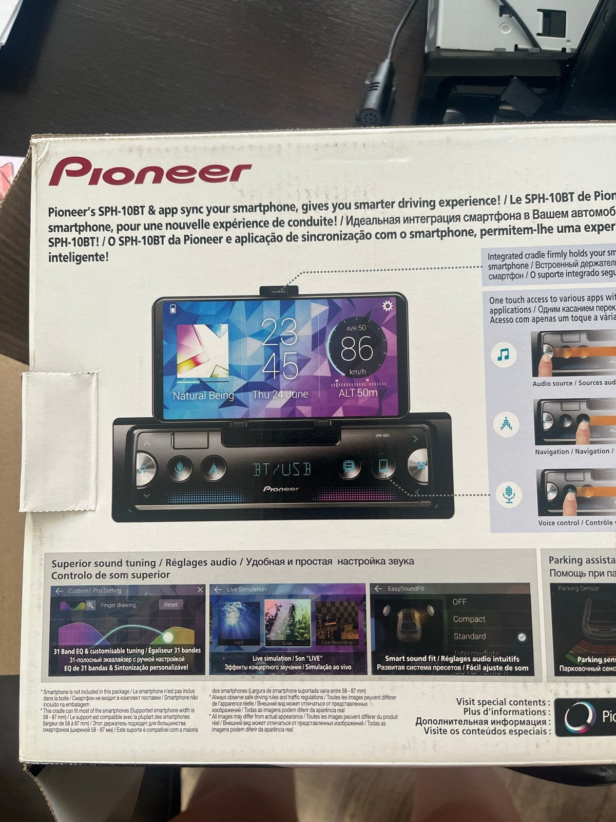 Pioneer Smart Sync Bluetooth Autoradio SPH-10BT, Ophalen of Verzenden, Zo goed als nieuw