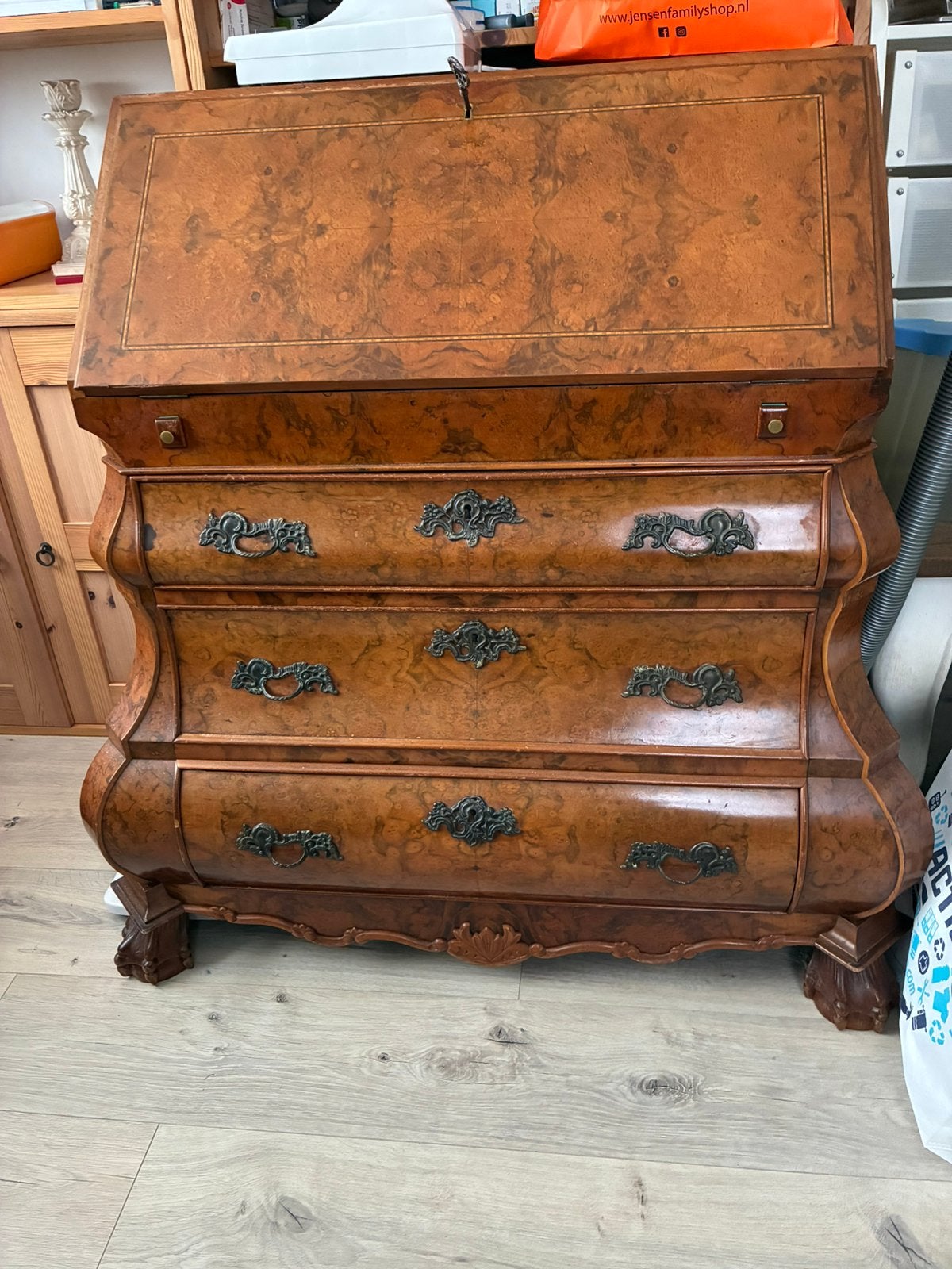 Barok secretaire, Ophalen, Gebruikt