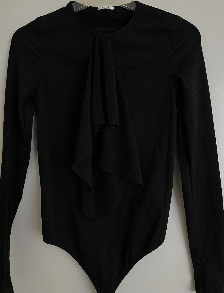 WOLFORD STRINGBODY, Ophalen, Zwart, Lange mouw, Gedragen
