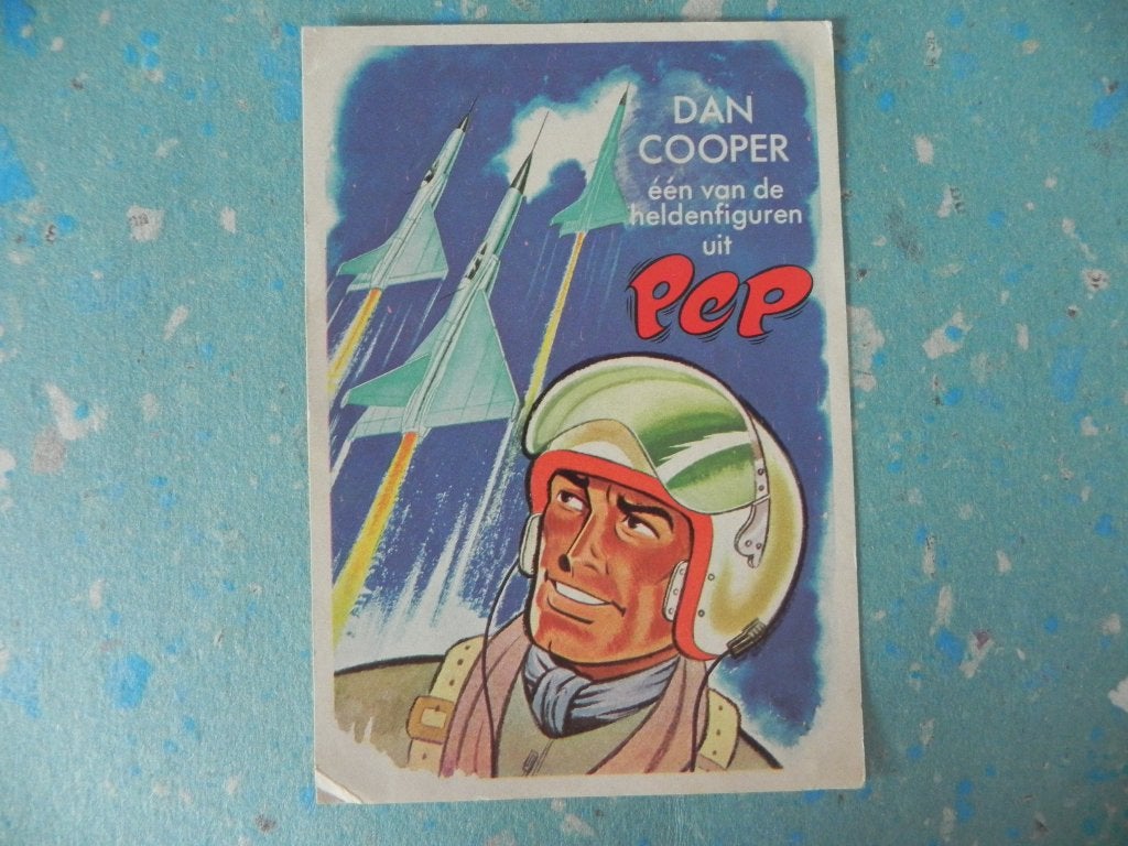 PEP Verjaardagskaart Dan Cooper 1964, Gelezen, Ophalen of Verzenden, Pep, Eén stripboek