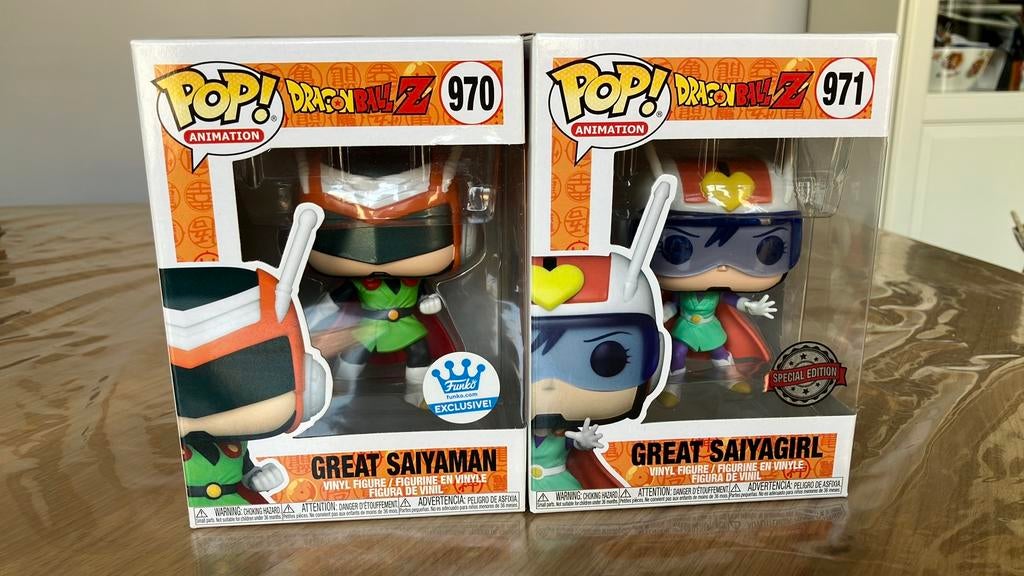 Funko Pop! Great Saiyaman en Great Saiyagirl, Ophalen of Verzenden, Zo goed als nieuw