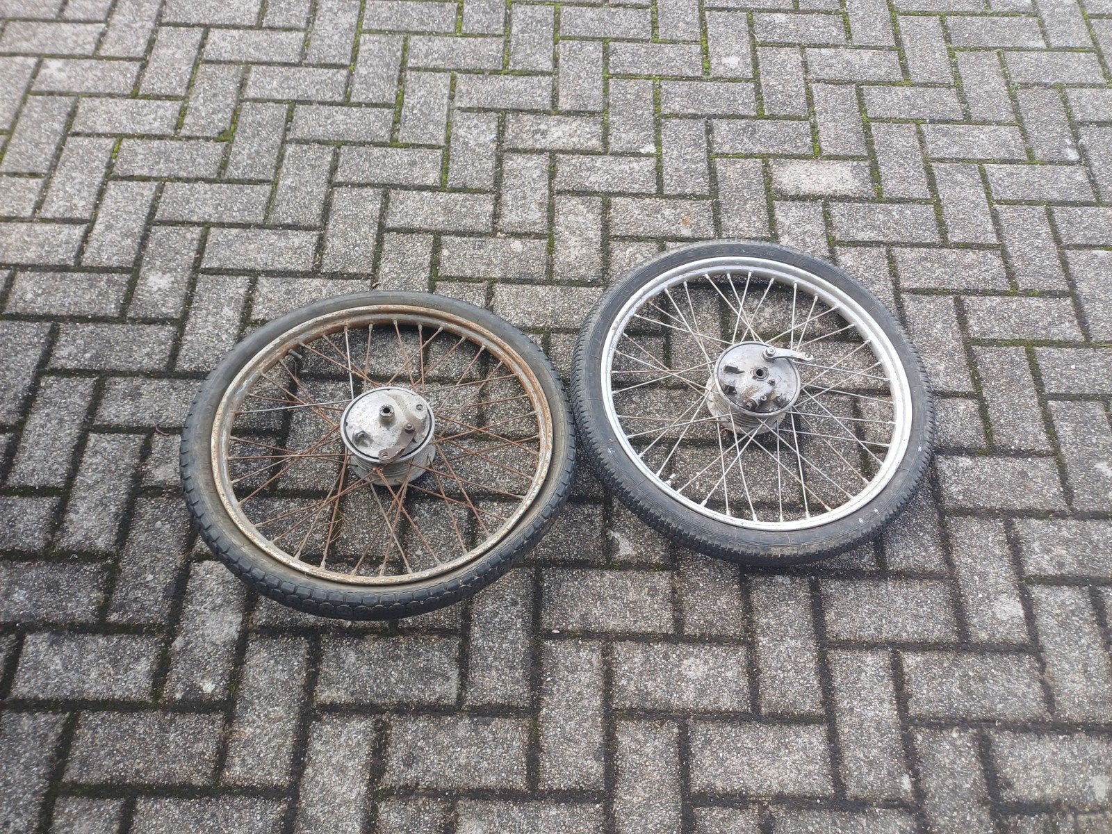 tomos 2l 3l orgineel wielen set gebruikt, Ophalen, Gebruikt, Overige typen, Overige merken