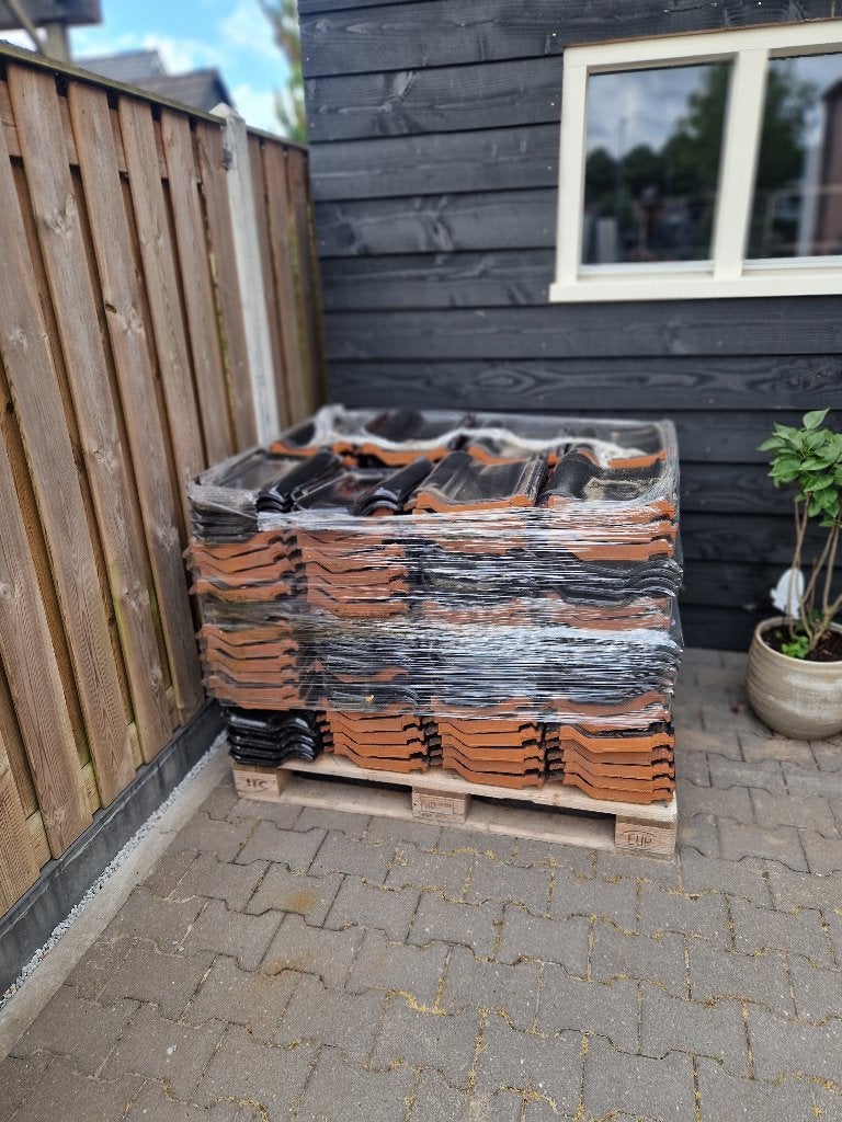 Ca 295 Dakpannen röben flandern plus, Gebruikt, Steen of Klei, Ophalen of Verzenden, 15 m² of meer