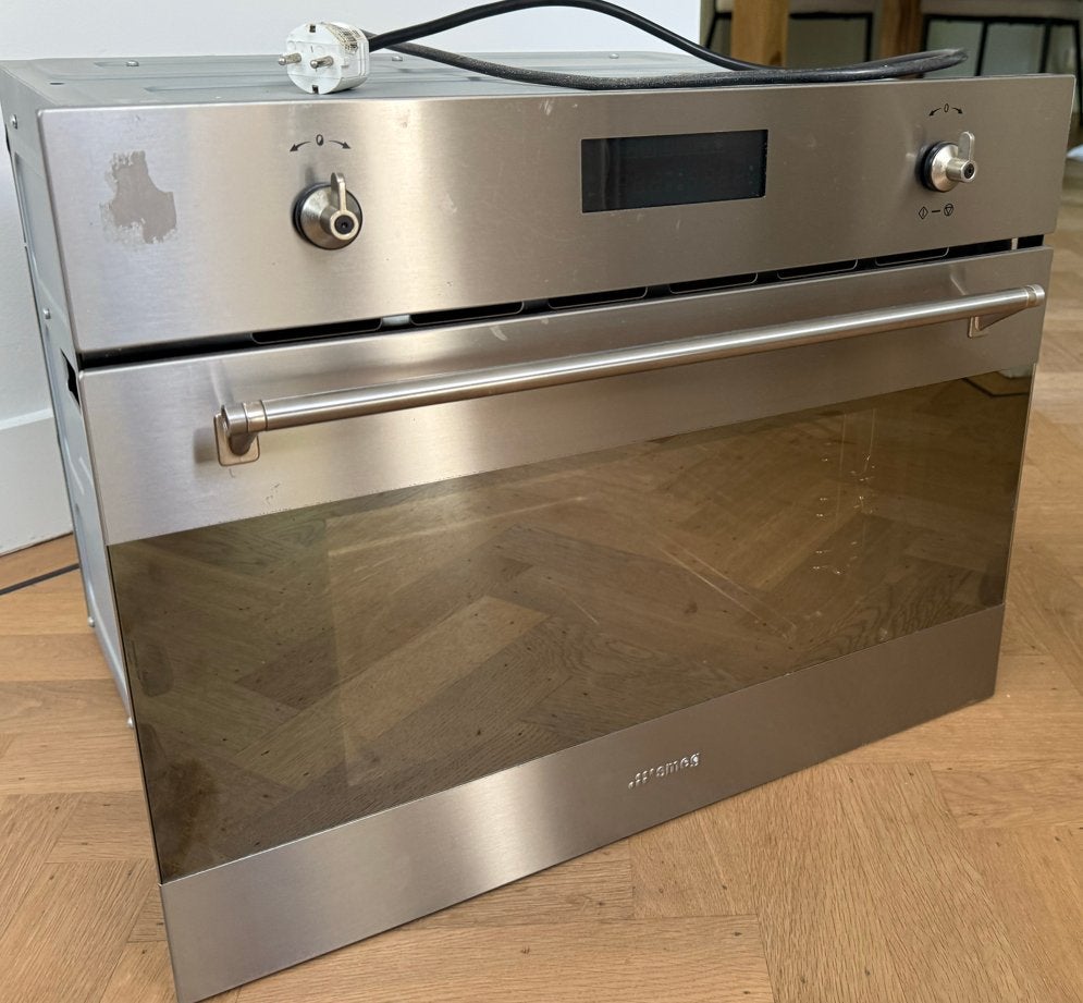Defecte Smeg S45VX2 Combi-stoomoven - RVS, Witgoed en Apparatuur, Ovens, Ophalen, 45 tot 50 cm, Gebruikt, Smeg
