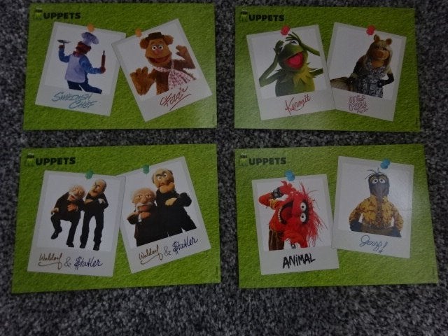 VIER ansichtkaarten van de Muppets / NIEUW / onbeschreven, Ophalen of Verzenden, 1980 tot heden, Ongelopen, Sterren en Beroemdheden