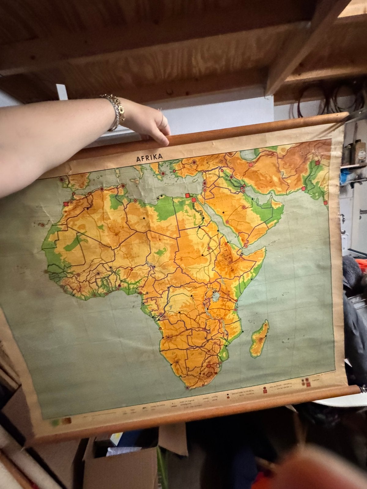 Afrika schoolwandkaart, Ophalen, Aardrijkskunde
