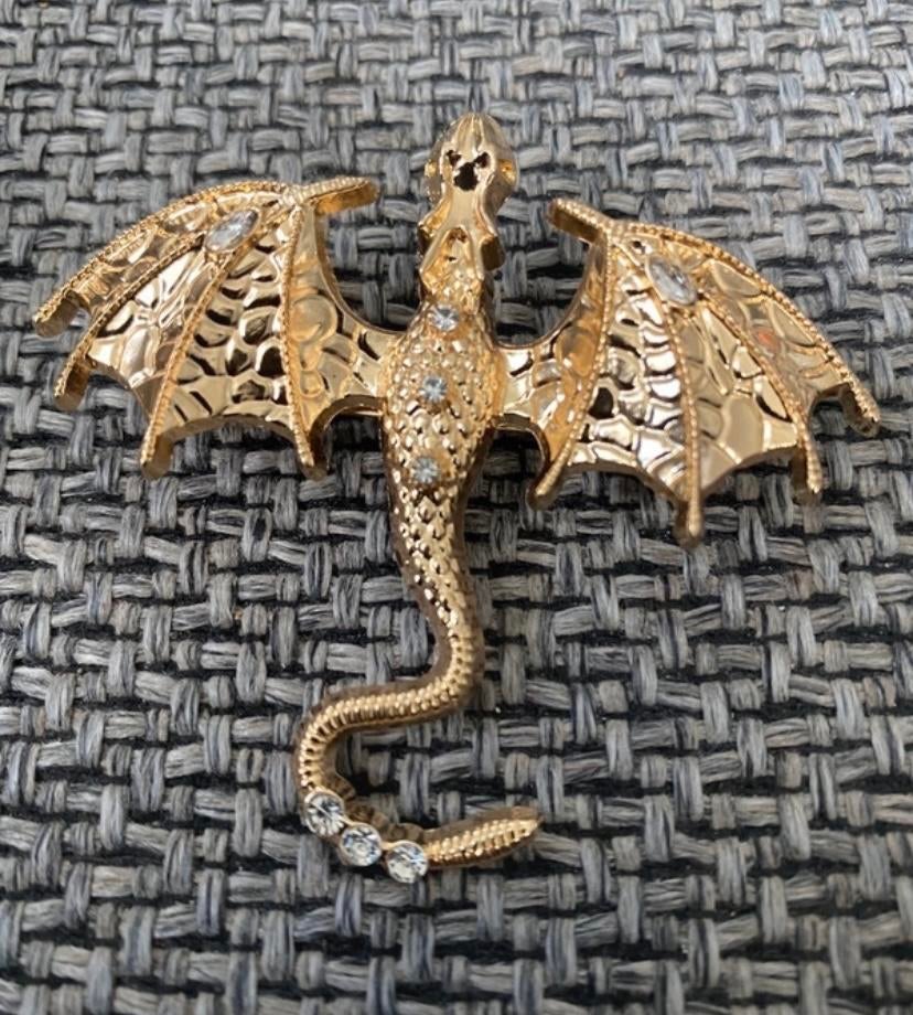 Prachtige Draak Broche - Fantasy & Mythische Eyecatcher, Sieraden, Tassen en Uiterlijk, Broches, Overige materialen, 4 tot 7 cm