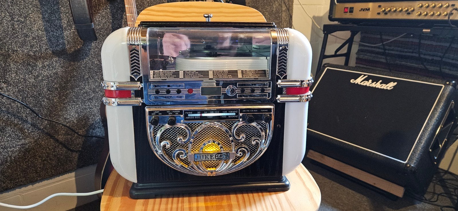 Ricatech RR700 Retro Jukebox met CD, Radio, USB/SD en AUX, Verzamelen, Automaten | Jukeboxen, Ophalen, Gebruikt, 1970 tot heden