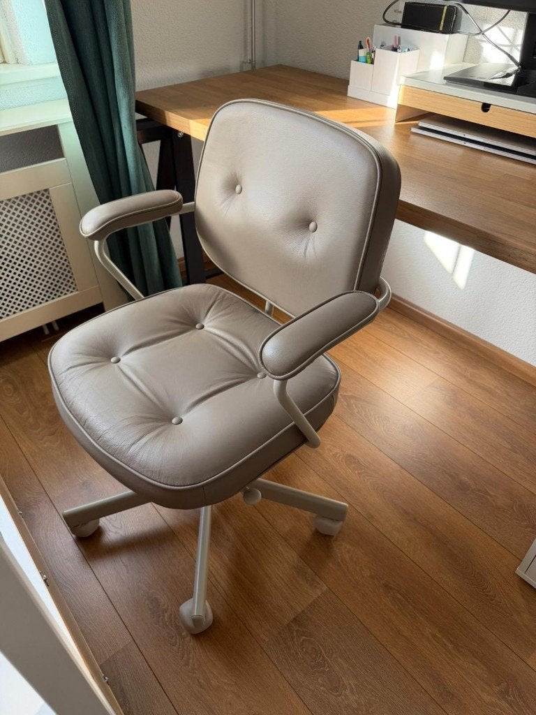 IKEA ALEFJÄLL Bureaustoel, Grann beige, Ophalen, Beige, Zo goed als nieuw, Bureaustoel