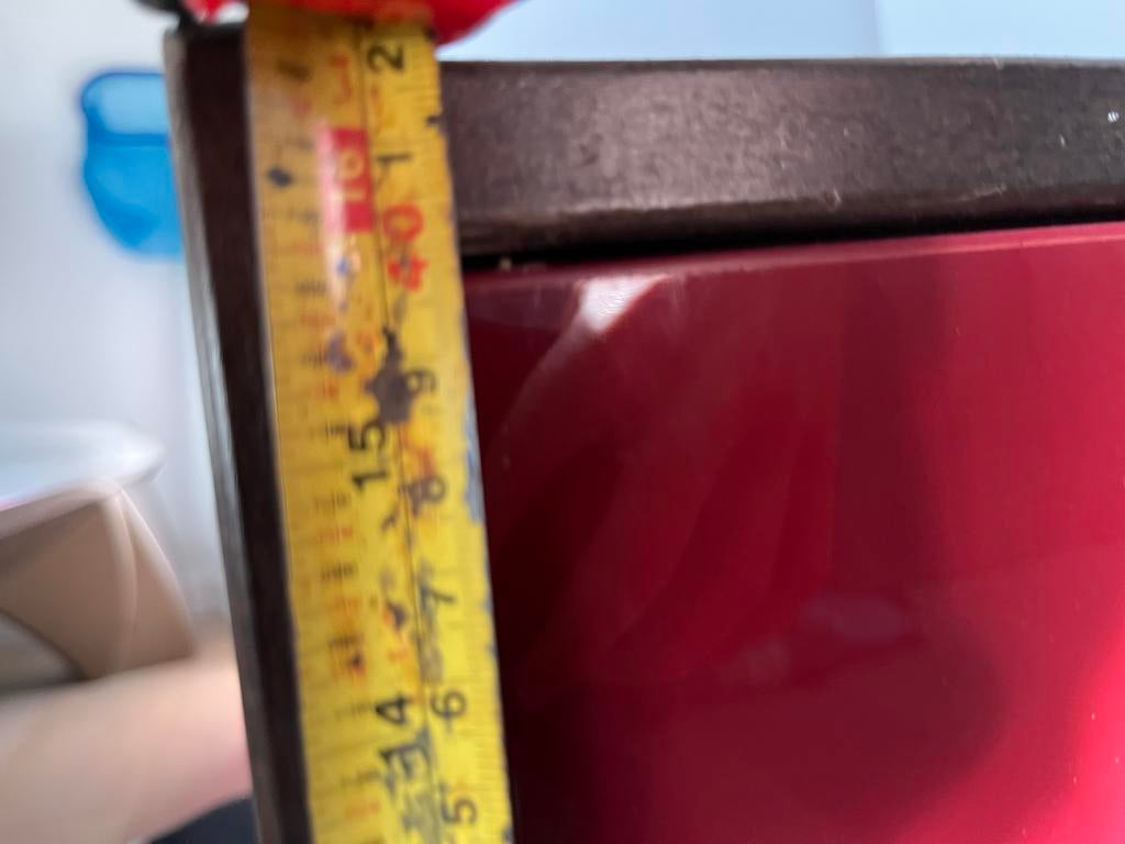 Donkerbruin kasje L cm 33 B cm 14 H cm 16, Huis en Inrichting, Kasten | Overige, Ophalen of Verzenden, Gebruikt