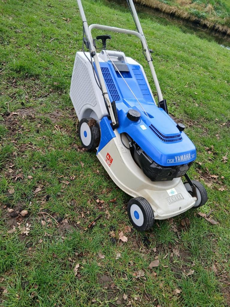 Yamaha 342 Benzine Gazonmaaier - Perfecte Staat, Tuin en Terras, Ophalen, Gebruikt, Yamaha, Opvangbak