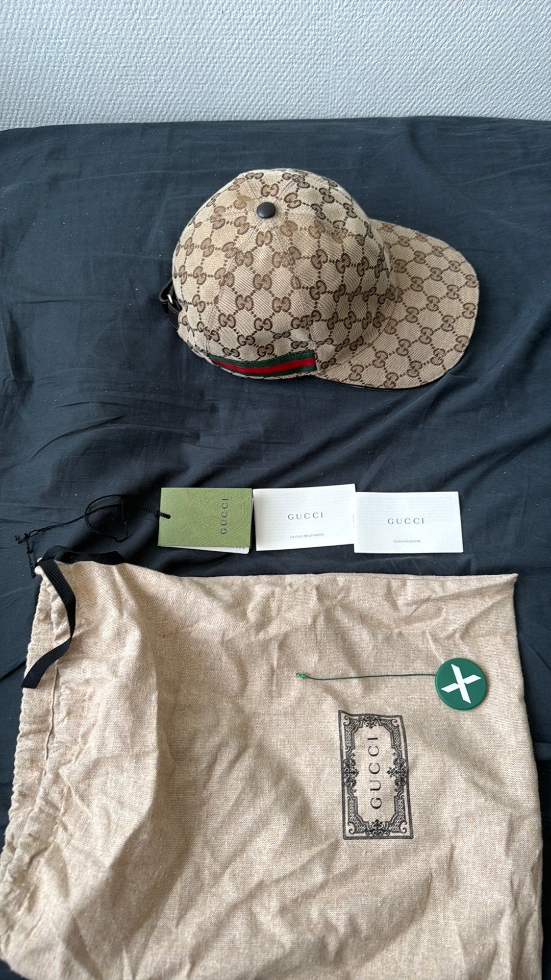 Orginele gucci pet M (incl factuur), Kleding | Heren, Hoeden en Petten, Ophalen of Verzenden, Zo goed als nieuw