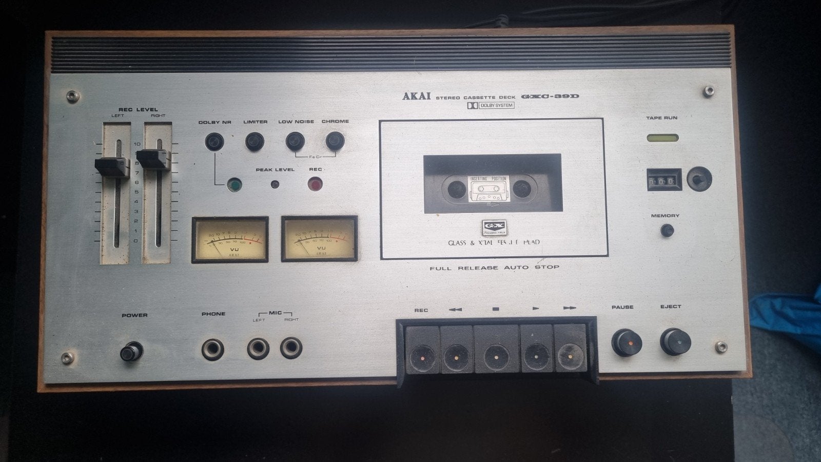 Akai GXC-39D Stereo Cassettedeck (vintage) met Dolby System, Ophalen, Akai