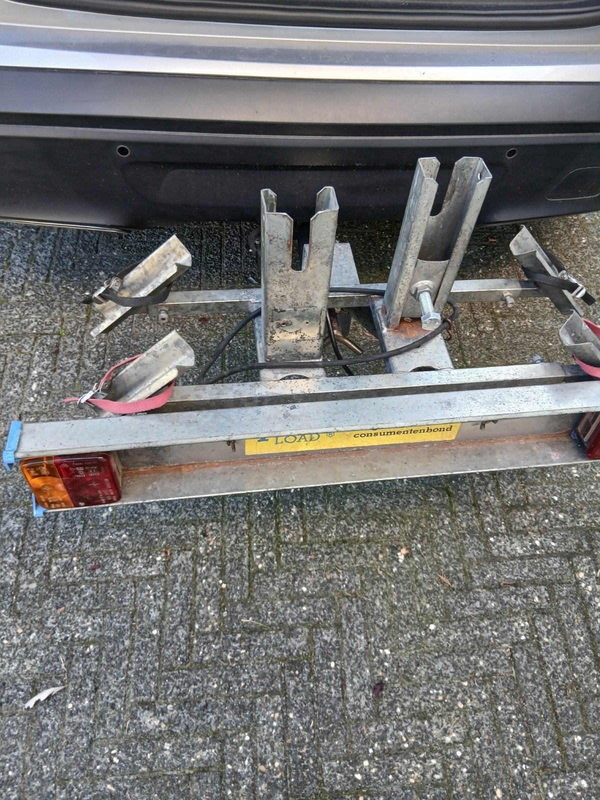 Te koop fietsendrager t.e.a.b, Auto diversen, Ophalen, 2 fietsen, Gebruikt, Trekhaakdrager